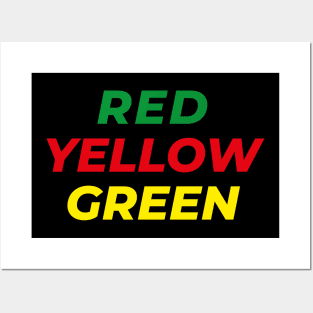 Red, Yellow, Green Posters and Art